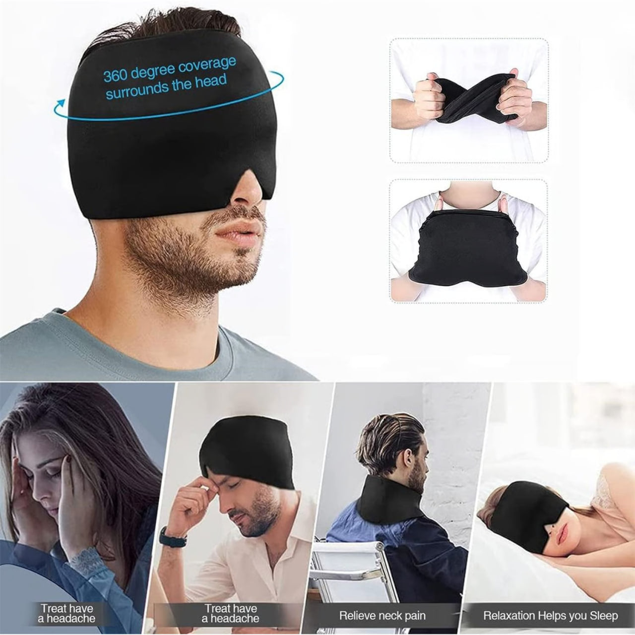 GORRO DE GEL TERAPIA FRIO Y CALOR